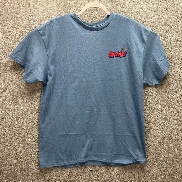 Kool-Aid Mens T-Shirt Xtra Large Blue Retro Graphic Jammers Short Sleeve Shirt - Picture 1 of 13